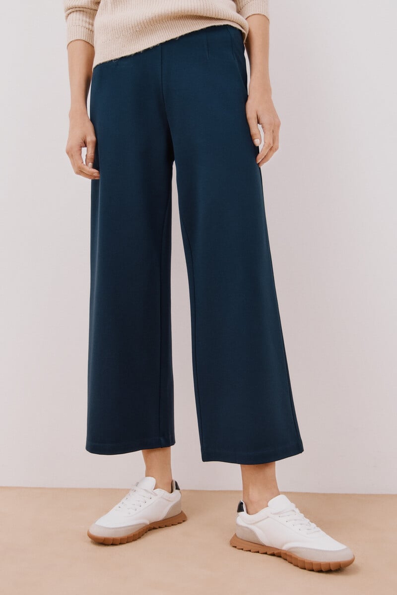pedro del hierro Pantalón palazzo de punto 2025