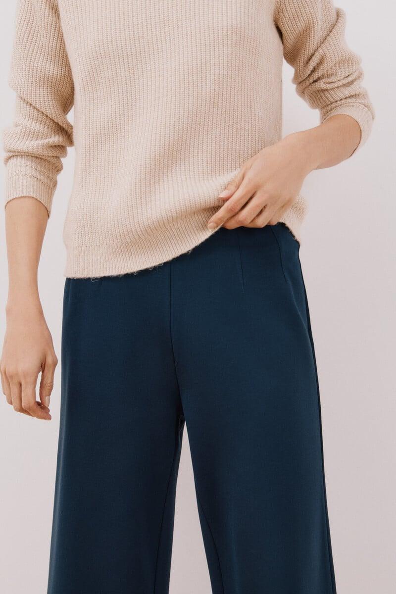 pedro del hierro Pantalón palazzo de punto 2025