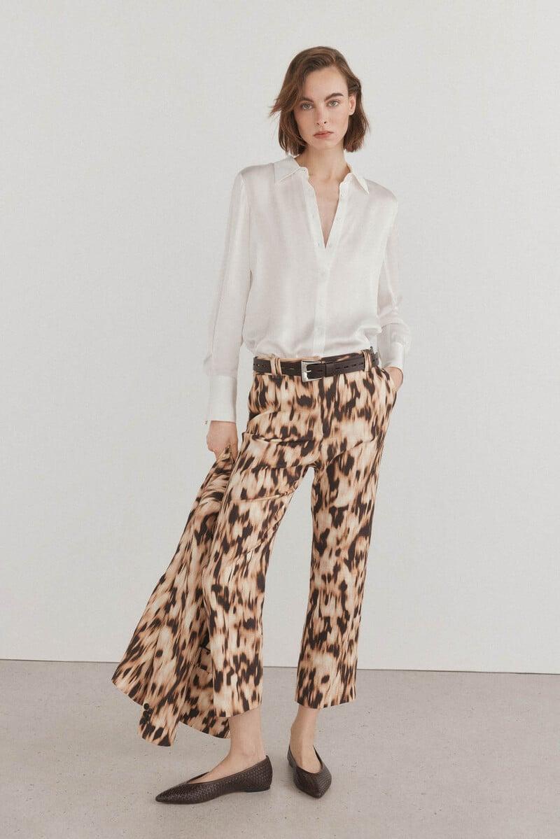 pedro del hierro Pantalon estampado crop flare Ofertas