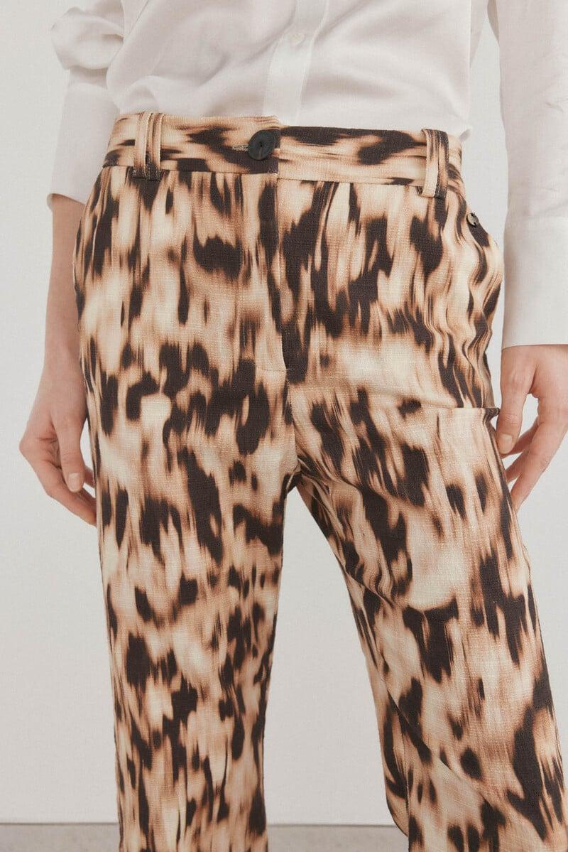 pedro del hierro Pantalon estampado crop flare Ofertas