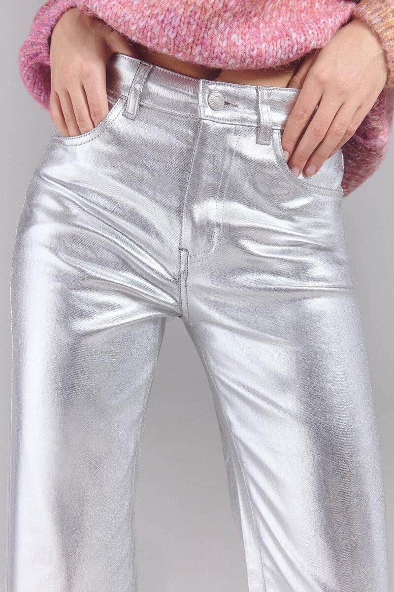 pedro del hierro Pantalones new recto plata