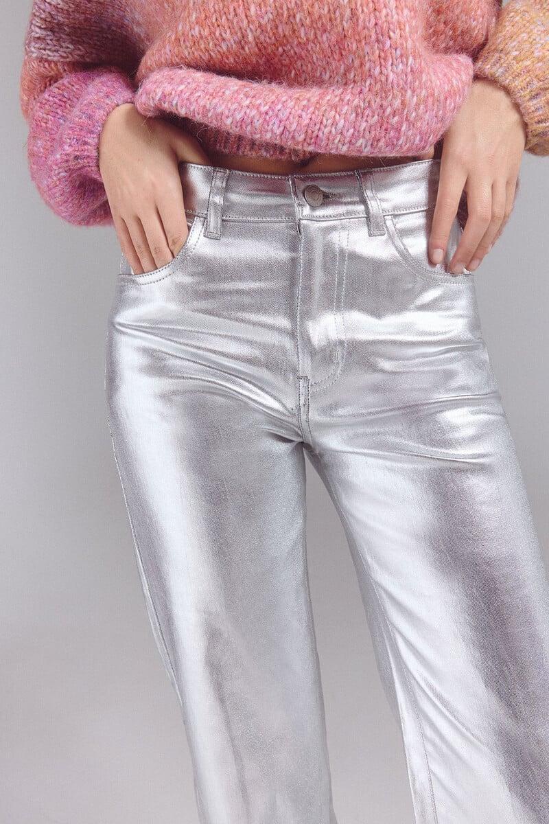 pedro del hierro Pantalones new recto plata Ventas relámpago
