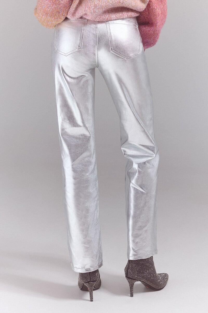pedro del hierro Pantalones new recto plata Ventas relámpago