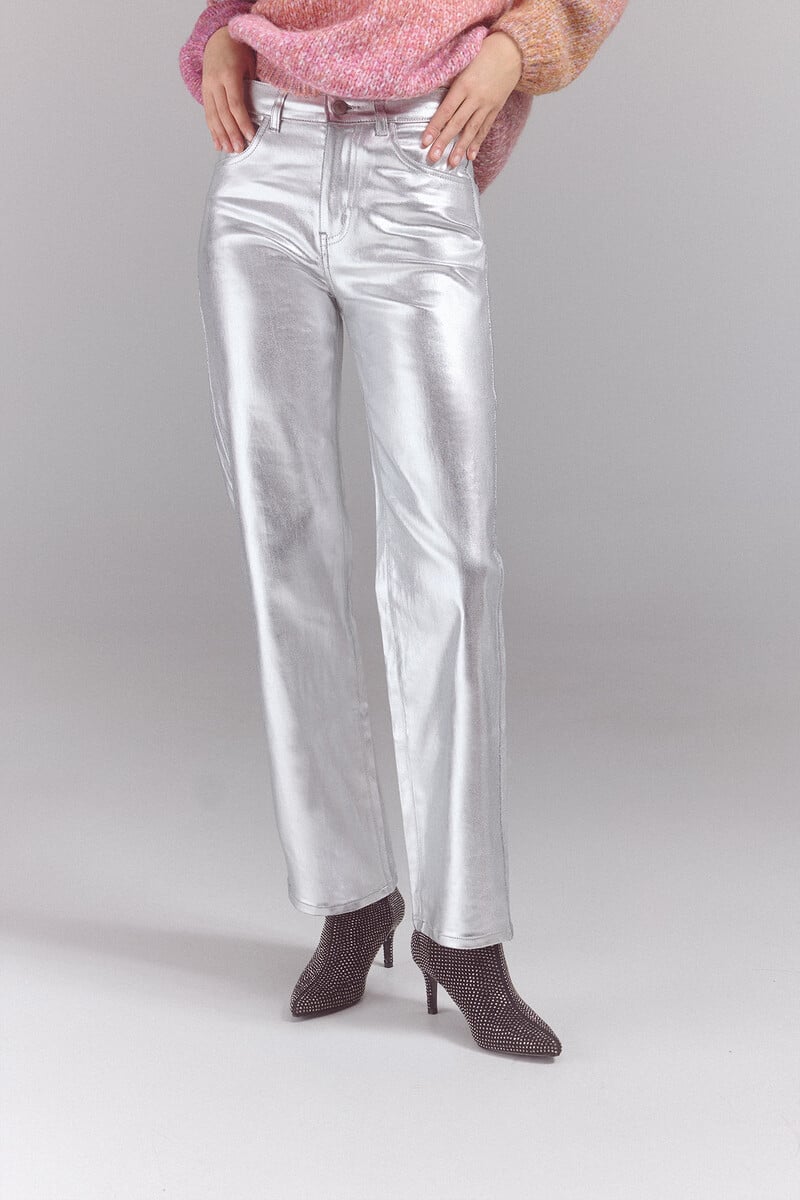 pedro del hierro Pantalones new recto plata Ventas relámpago