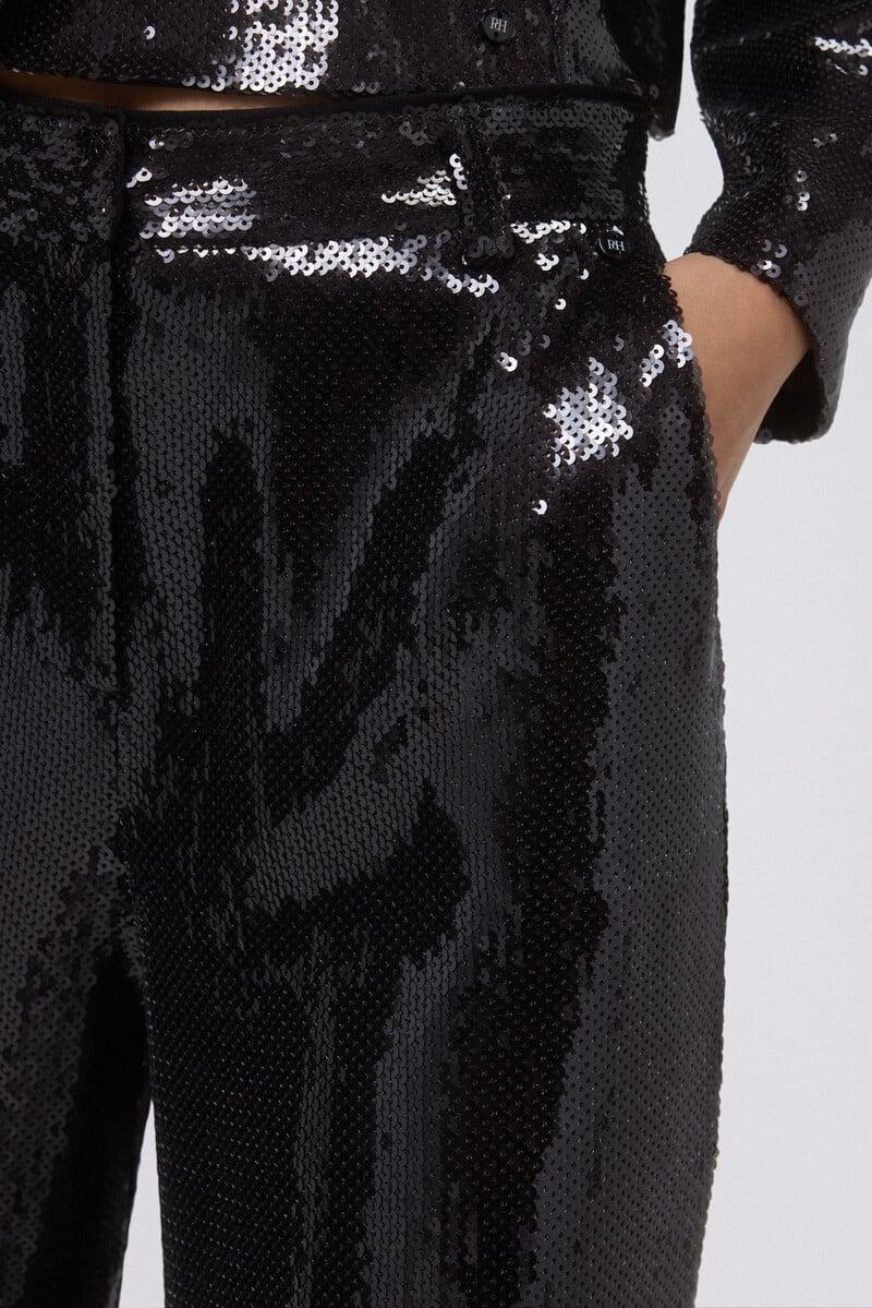 pedro del hierro Pantalón largo lentejuelas Mejor oferta