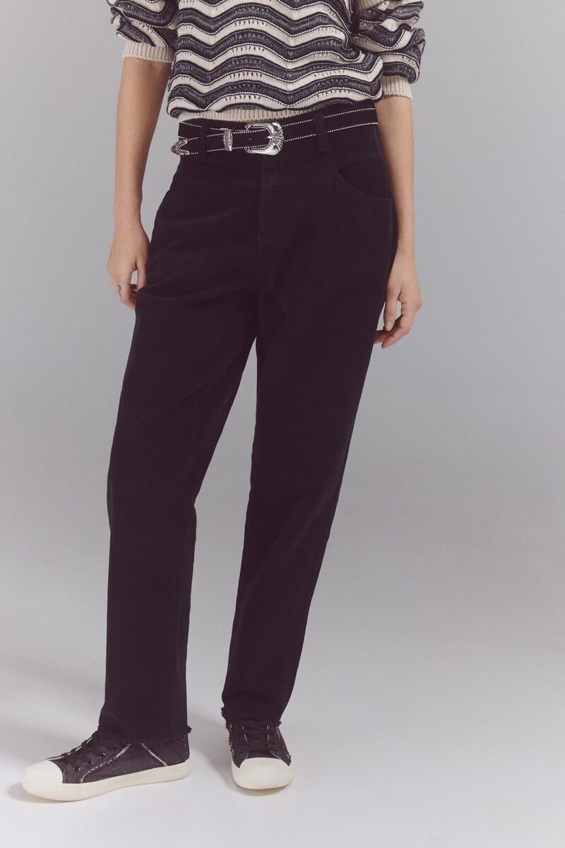 pedro del hierro Pantalones corduroy mom Envío gratis