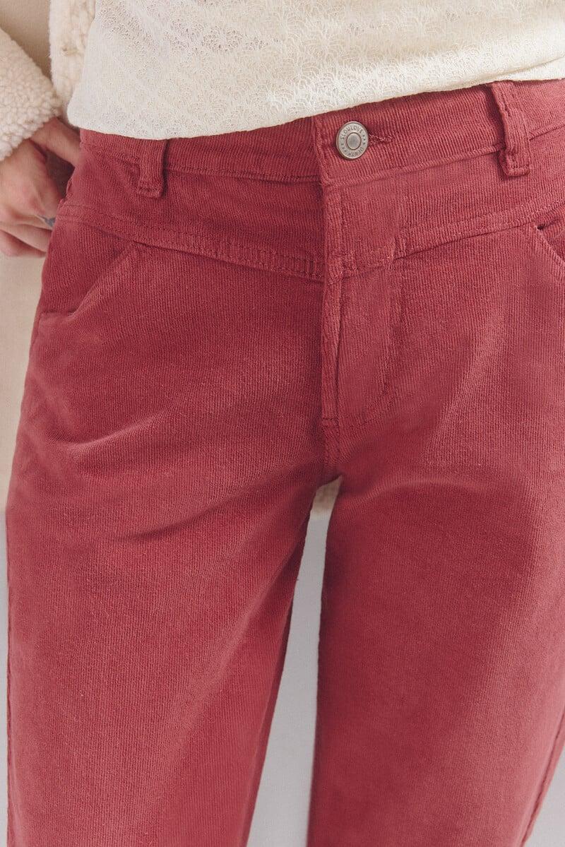 pedro del hierro Pantalones corduroy mom Últimos 3 días