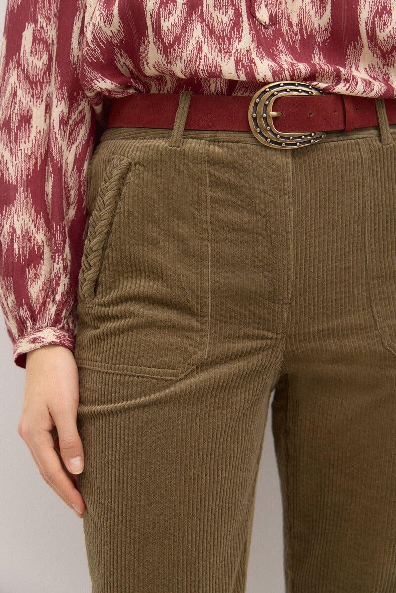 pedro del hierro Padme. Pantalón recto de pana Último día