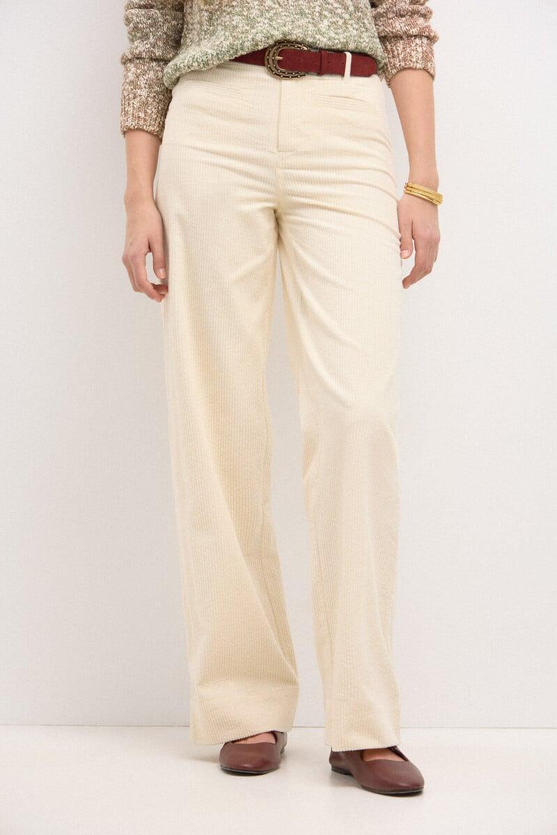 pedro del hierro Pauline. Pantalón recto de pana Envío internacional gratuito