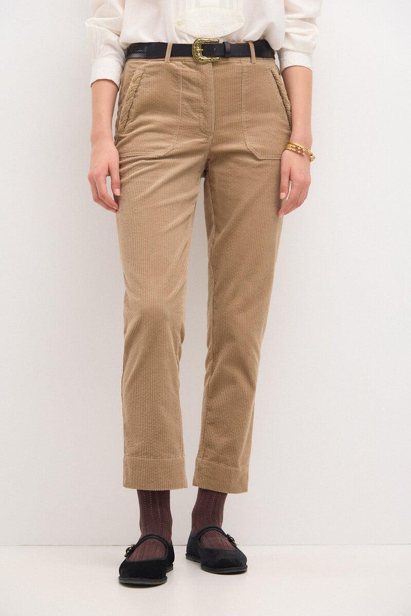 pedro del hierro Padme. Pantalón recto de pana Tienda de fábrica