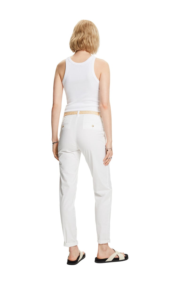 pedro del hierro Pantalón básico chino con cinturón trenzado Limitado a 3 días