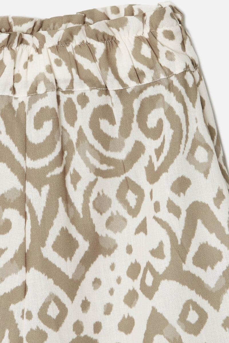 pedro del hierro Pantalón culotte estampado etnico Ahorra y exporta
