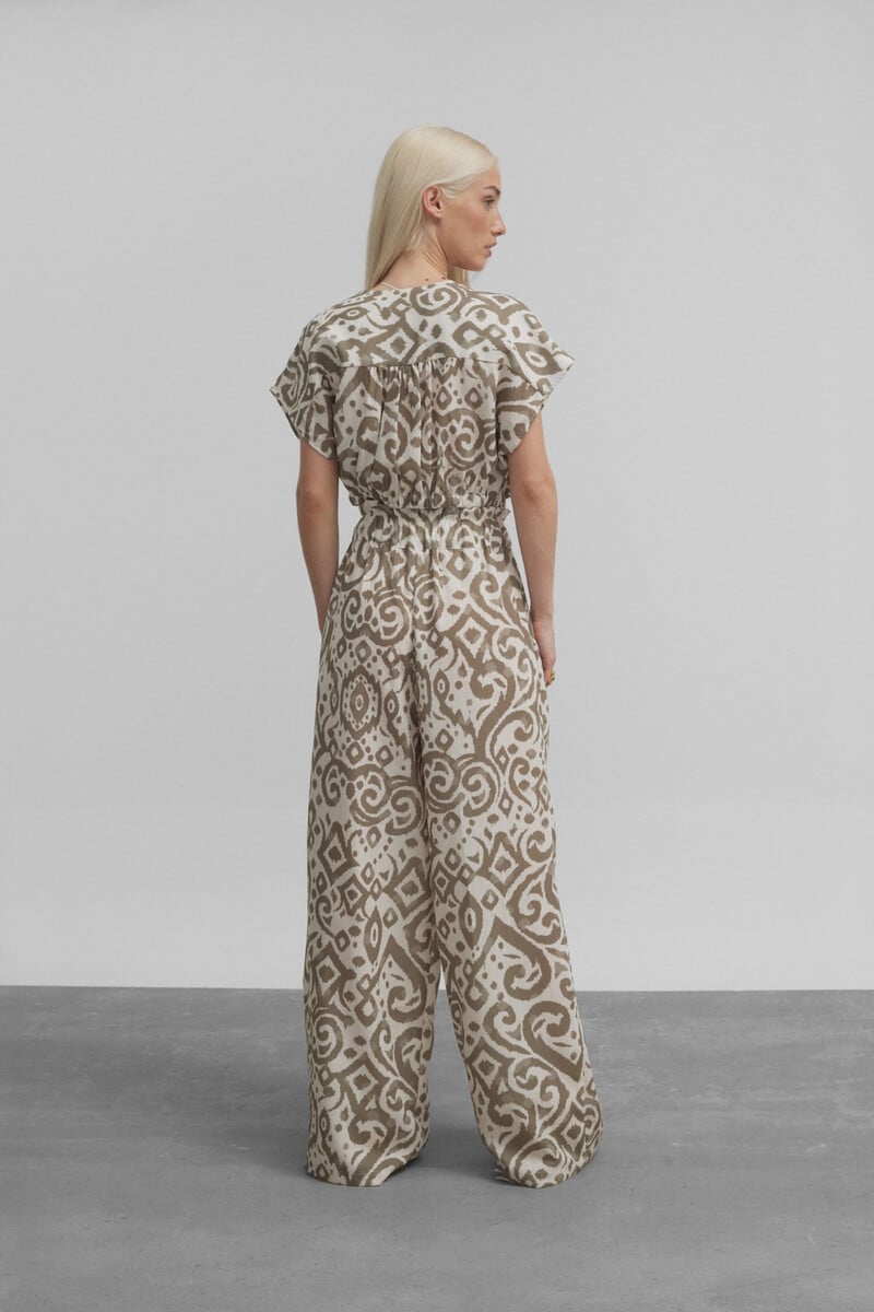 pedro del hierro Pantalón culotte estampado etnico Ahorra y exporta