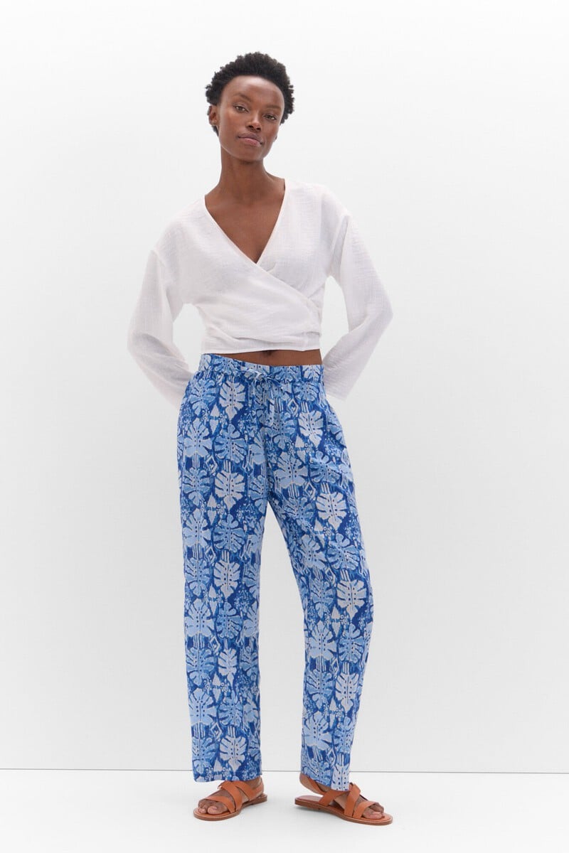 pedro del hierro Pantalón fluído estampado En oferta