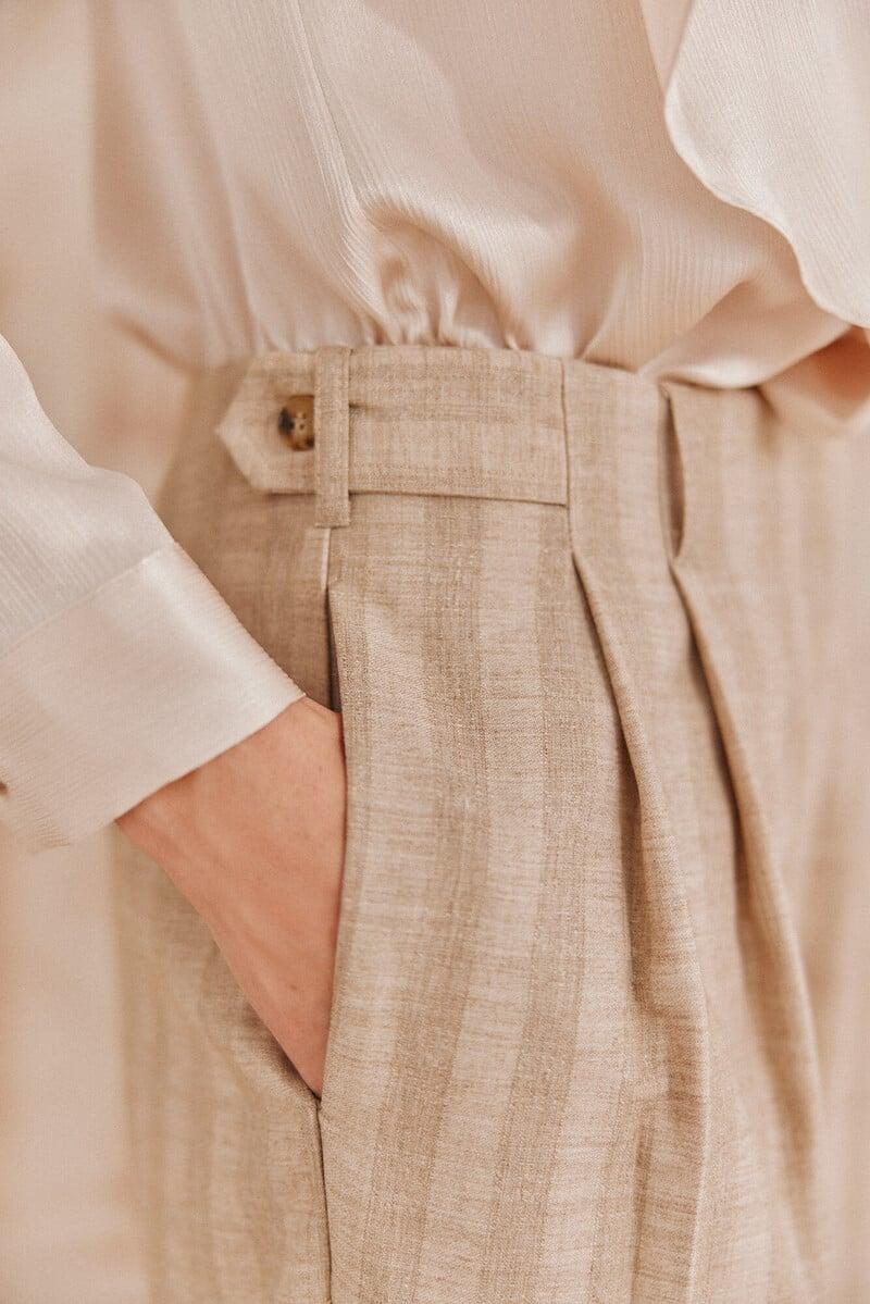pedro del hierro Barbara. Pantalones rayas Descuento por venta flash