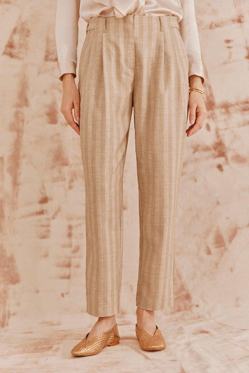 pedro del hierro Barbara. Pantalones rayas Descuento por venta flash