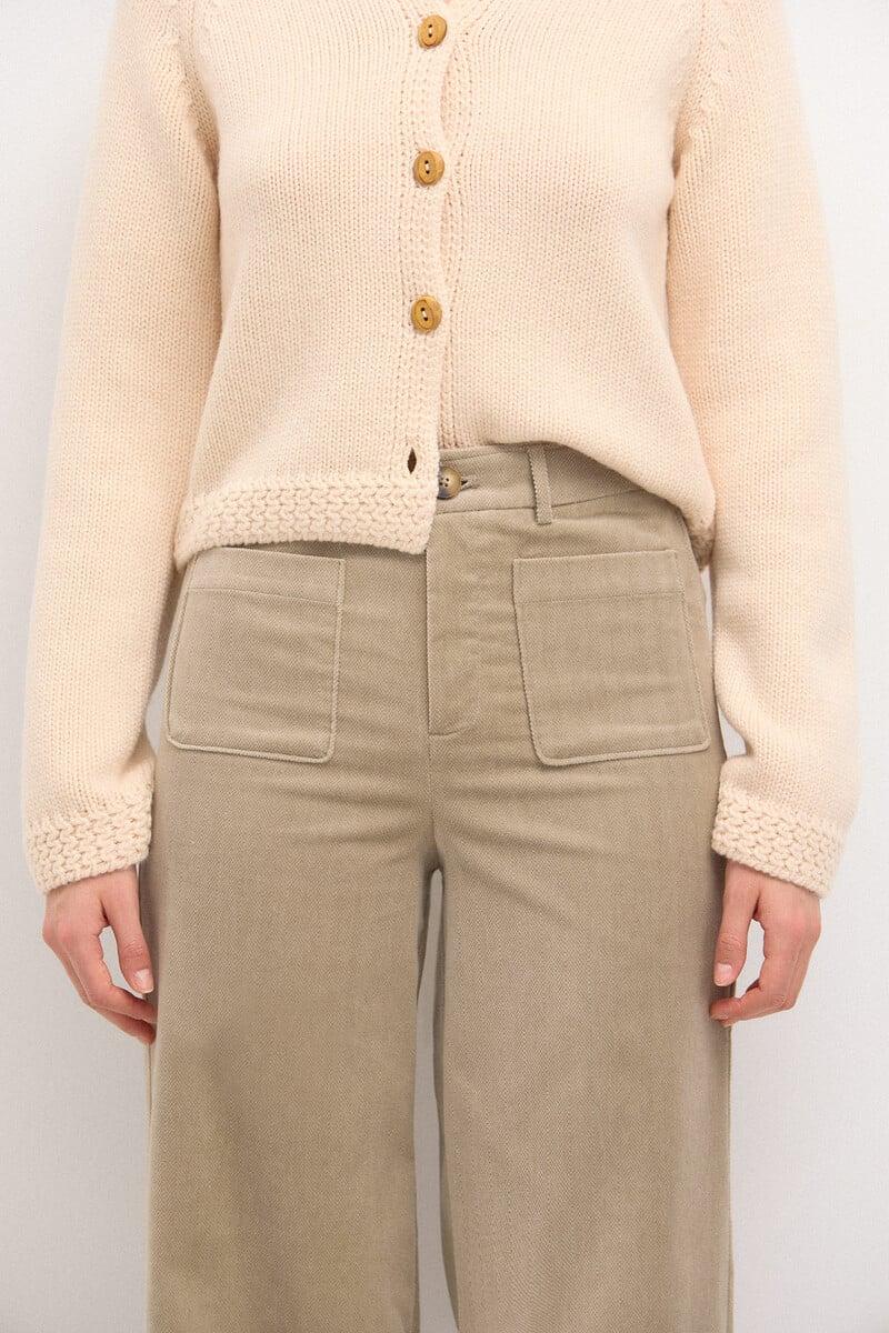 pedro del hierro Pepita. Pantalón recto de terciopelo Ofertas de temporada