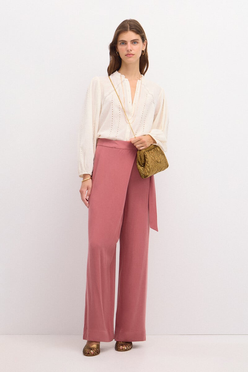 pedro del hierro Paula. Pantalón ancho cruzado
