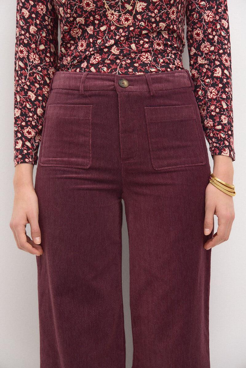 pedro del hierro Pepita. Pantalón recto de terciopelo Devoluciones gratuitas