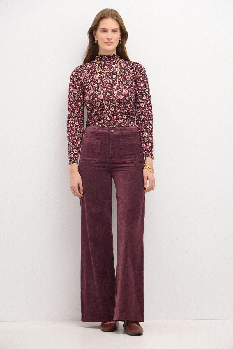 pedro del hierro Pepita. Pantalón recto de terciopelo Devoluciones gratuitas