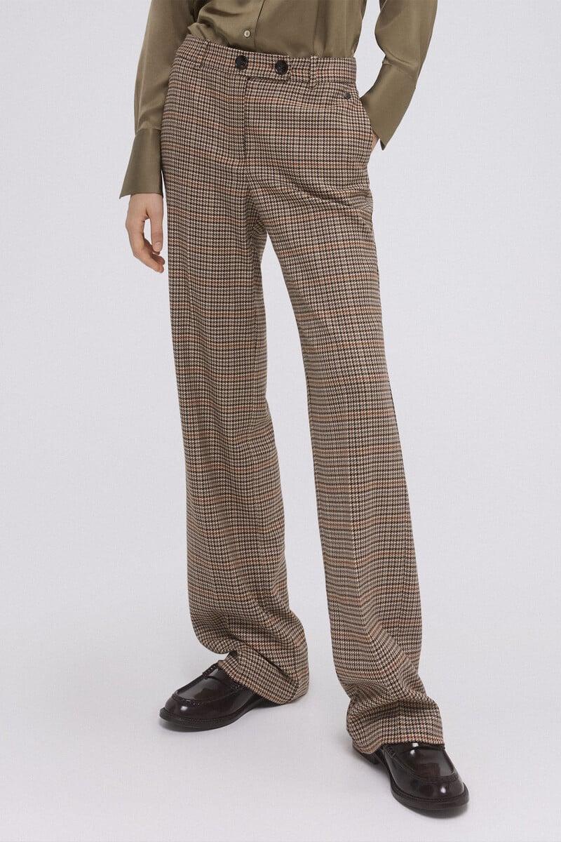 pedro del hierro Pantalón traje cuadros 2025