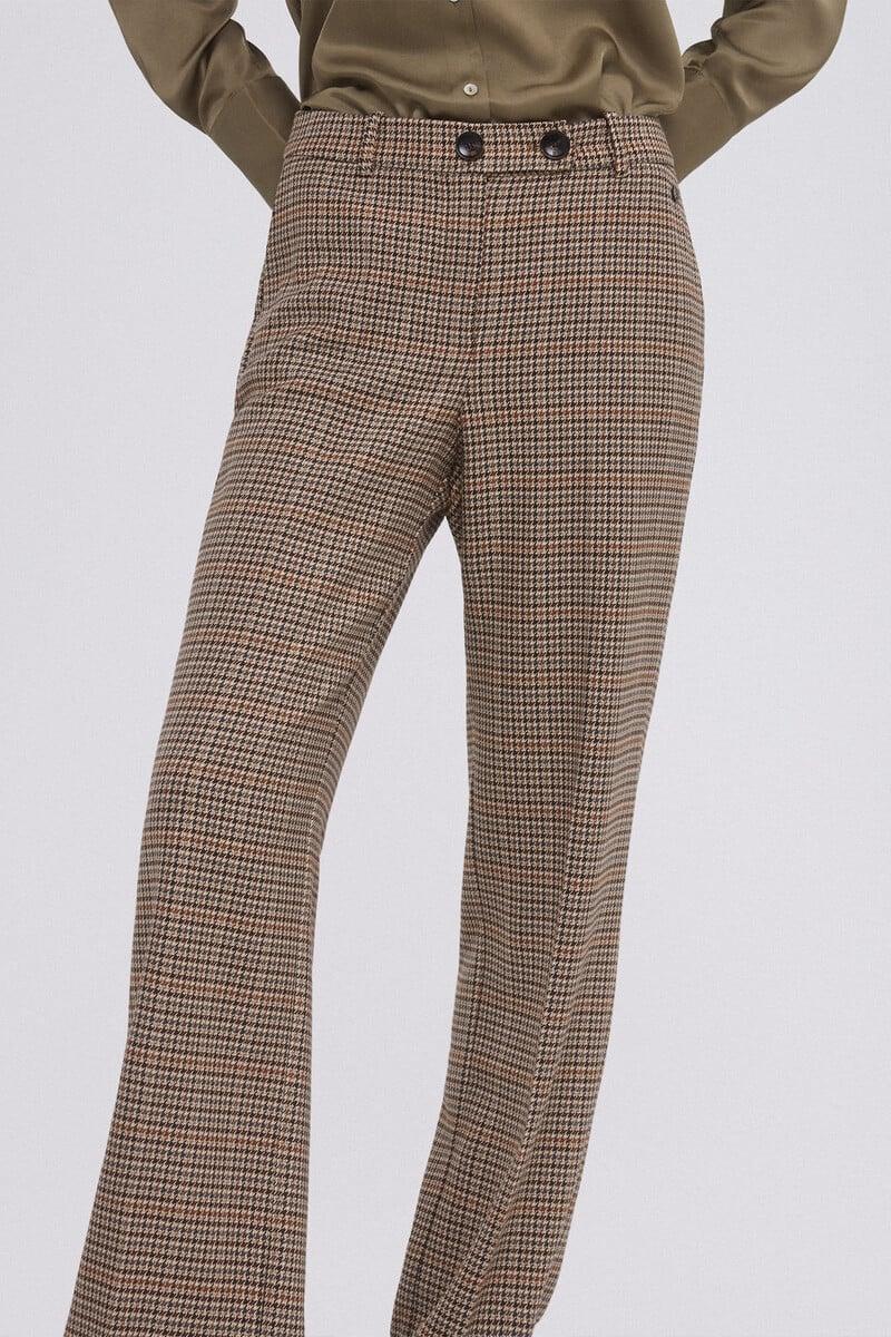 pedro del hierro Pantalón traje cuadros 2025