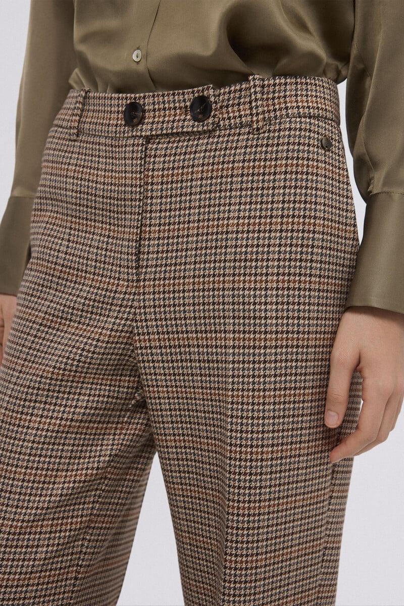 pedro del hierro Pantalón traje cuadros 2025
