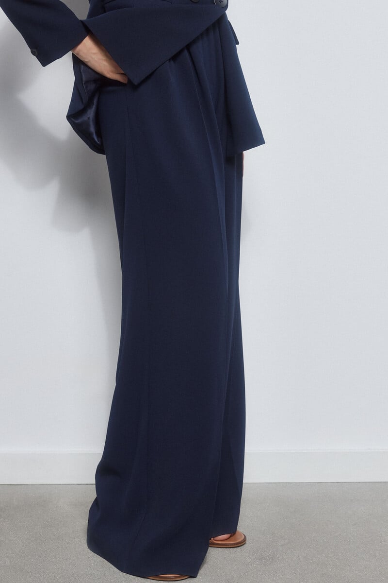 pedro del hierro Pantalón doble pinzas navy En línea