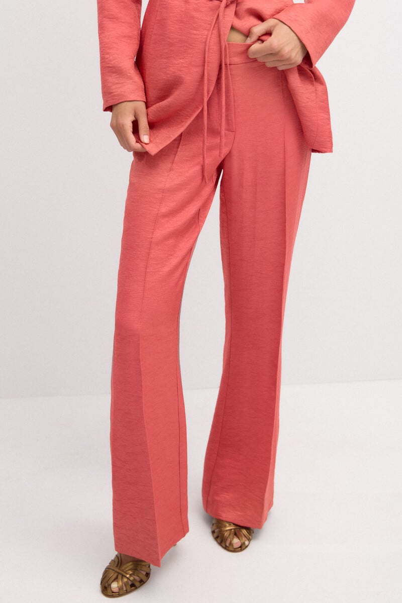 pedro del hierro Patricia. Pantalón de traje satinado Outlet