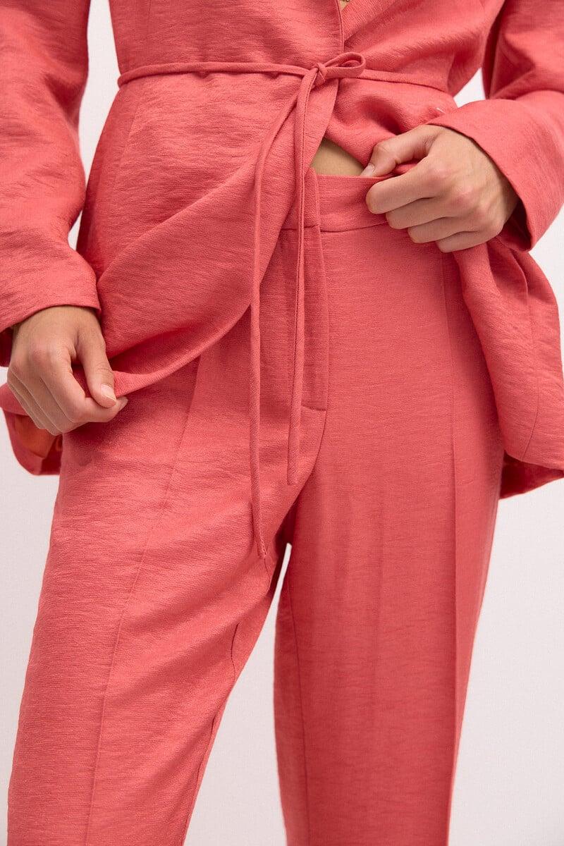 pedro del hierro Patricia. Pantalón de traje satinado Outlet