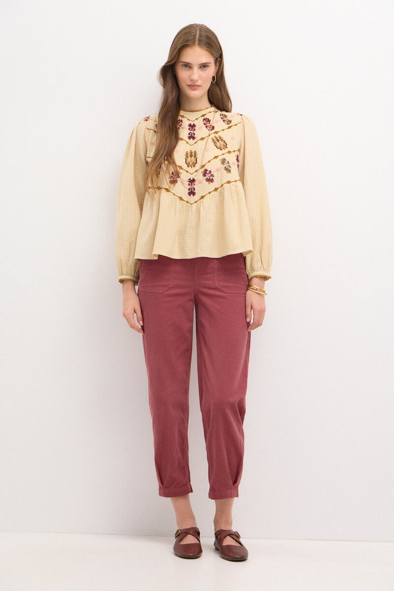 pedro del hierro Pepa. Pantalón de pana con pinzas Ofertas