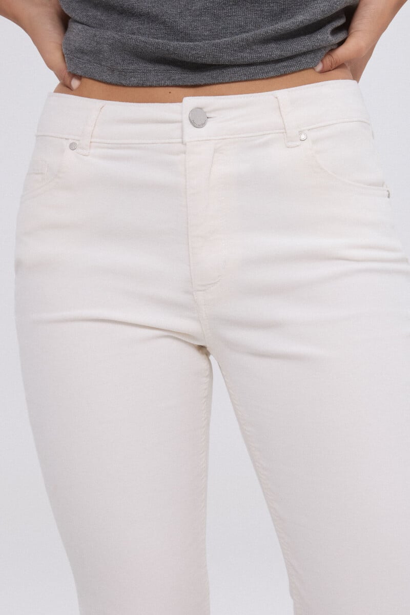 pedro del hierro Pantalón flare cropped terciopelo Rebajas de fábrica