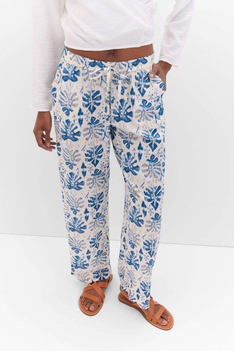 pedro del hierro Pantalón fluído estampado Tienda