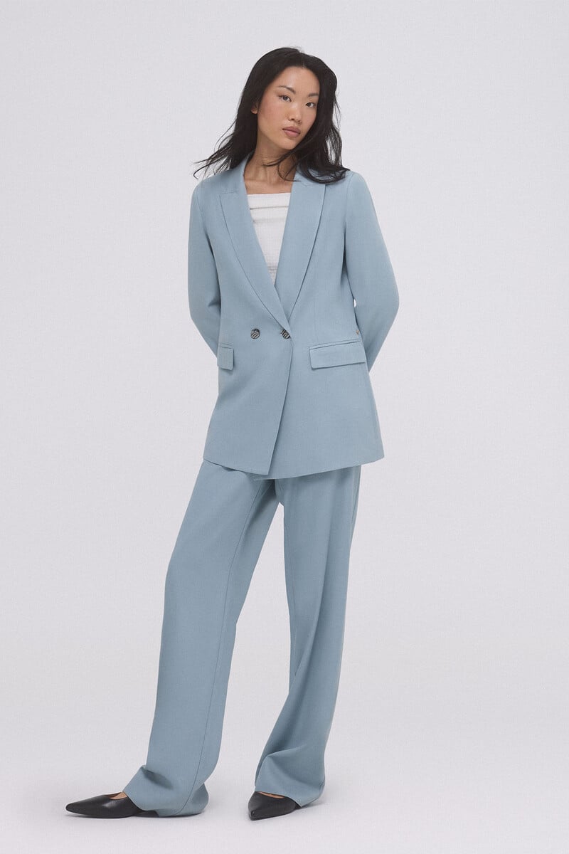 pedro del hierro Pantalón traje de corte clásico