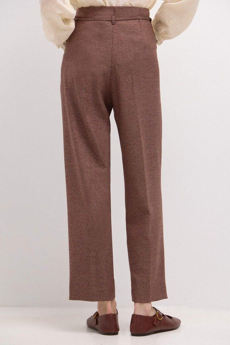 pedro del hierro Piedad. Pantalón de cuadros con lazada Mejor oferta