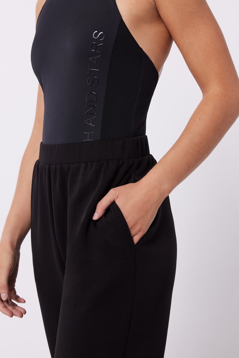 pedro del hierro Pantalón jogger tacto suave negro Rebajas online