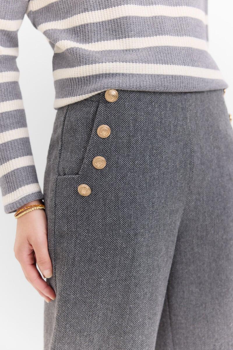 pedro del hierro Pantalón crop con botones Rebajas top