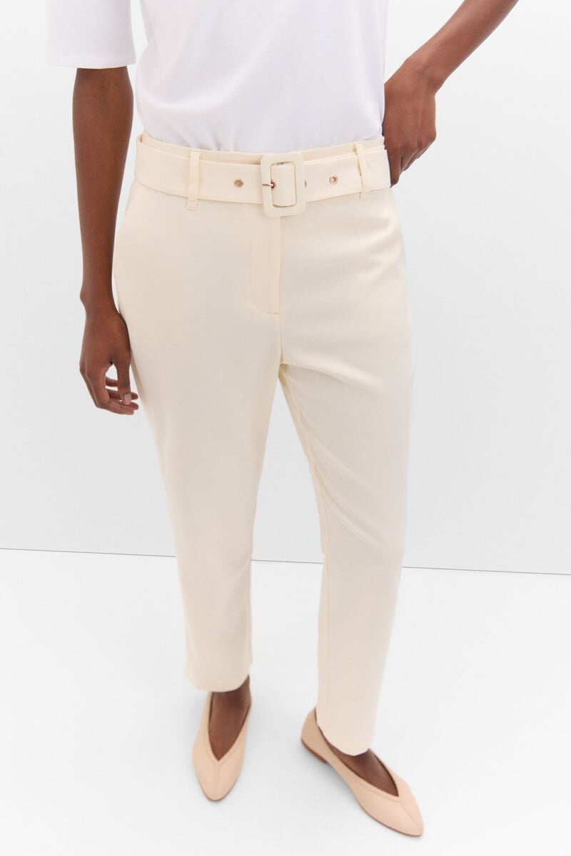 pedro del hierro Pantalón de vestir con cinturón ÚLTIMAS EDICIONES