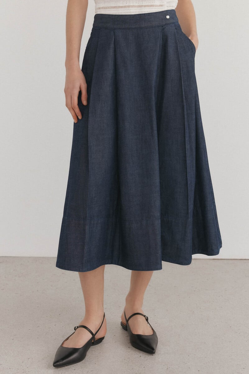 pedro del hierro Falda pliegues Superdescuento