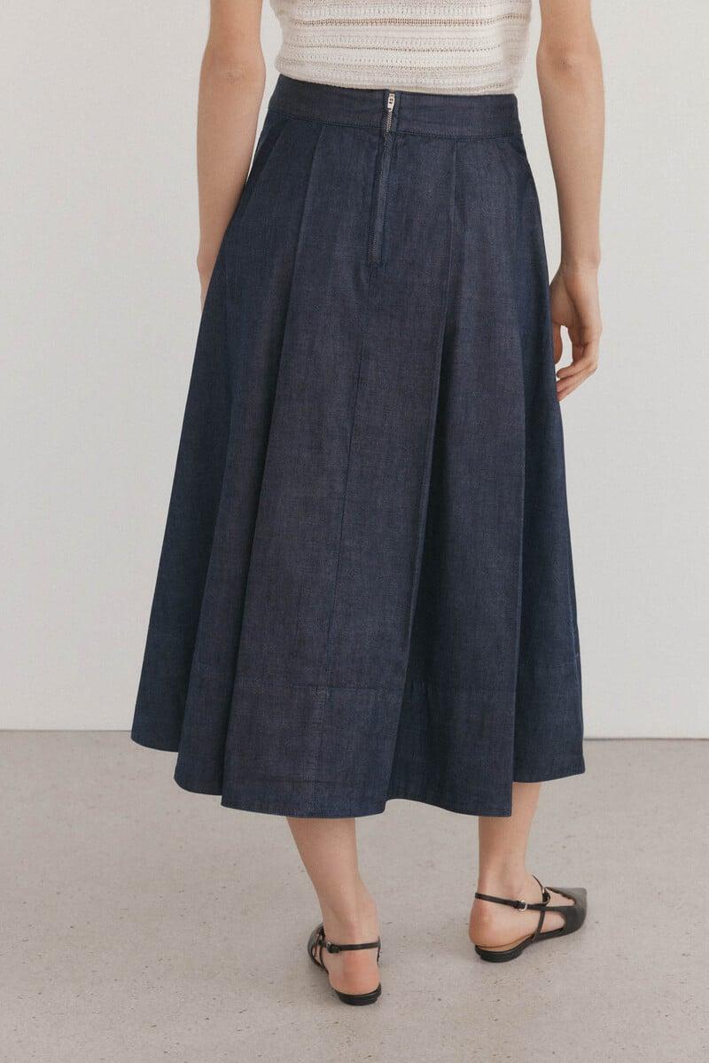 pedro del hierro Falda pliegues Superdescuento