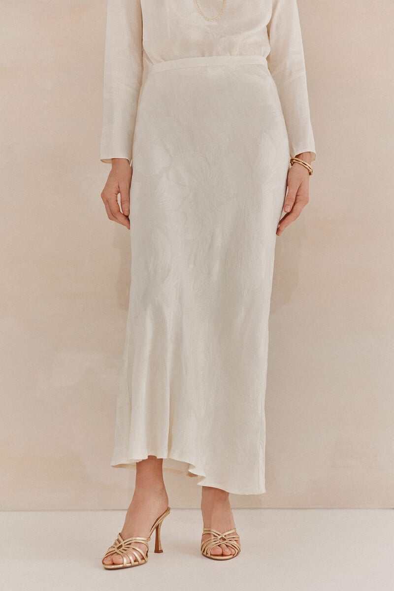 pedro del hierro Rocío. Falda jacquard En oferta