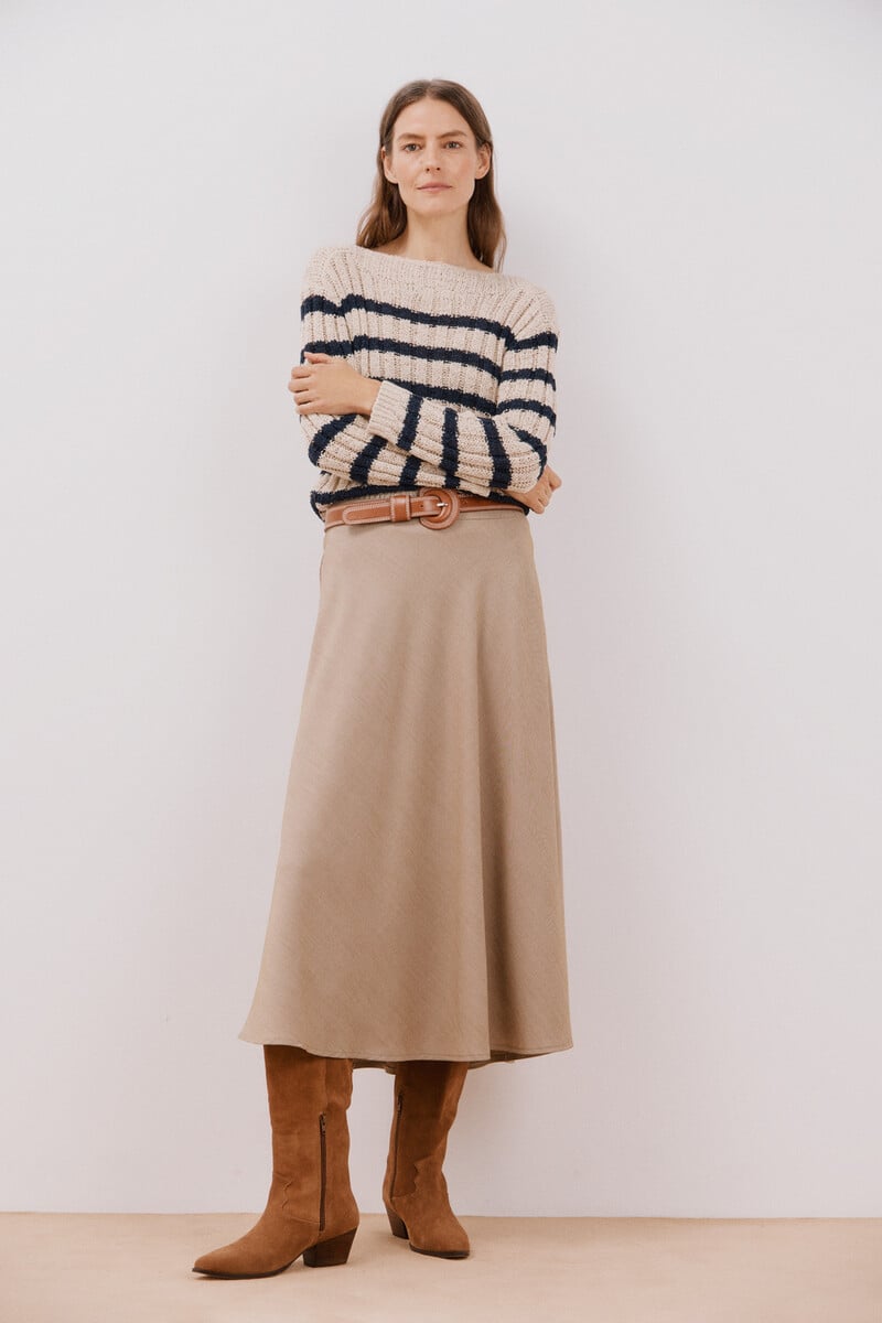 pedro del hierro Falda midi capa Ofertas especiales