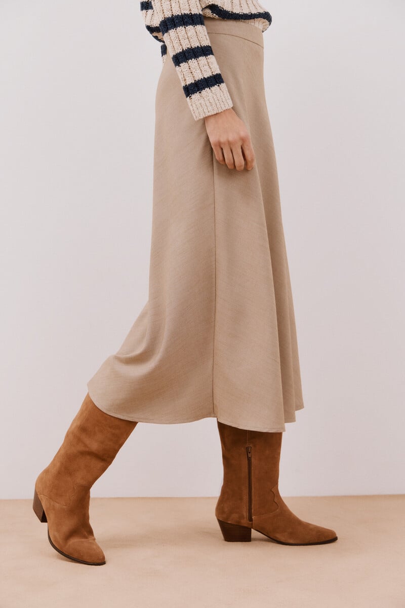 pedro del hierro Falda midi capa Ofertas especiales