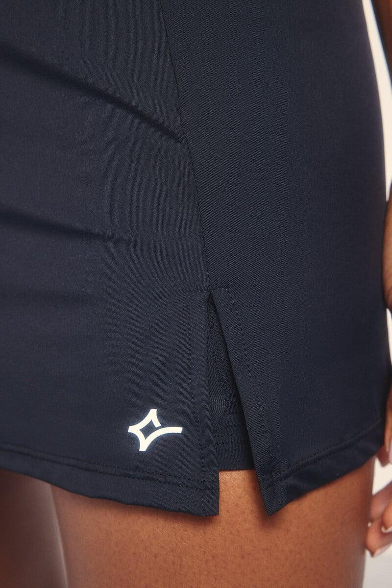 pedro del hierro Falda malla interior negro Precio ultrabajo