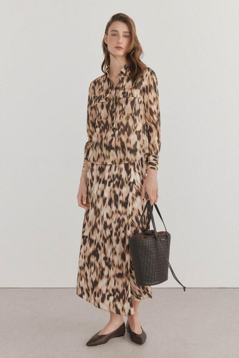 pedro del hierro Falda larga asimétrica 2025