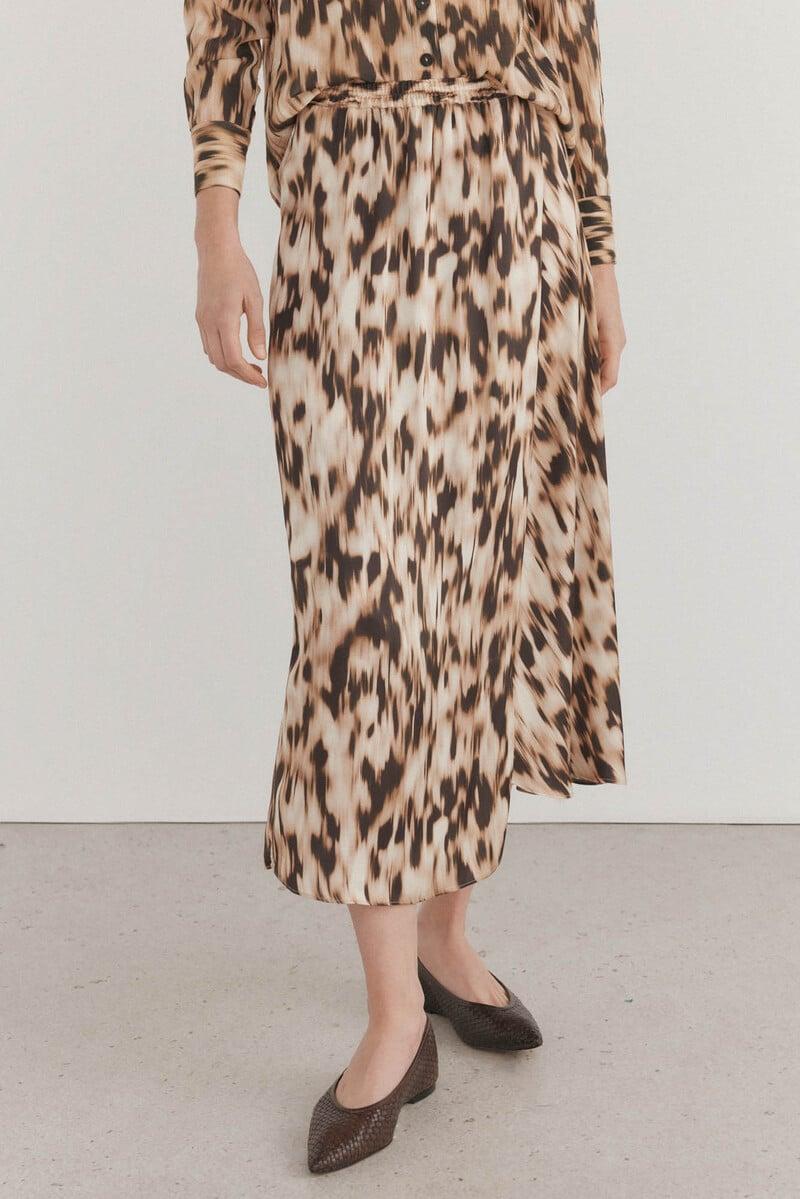 pedro del hierro Falda larga asimétrica 2025