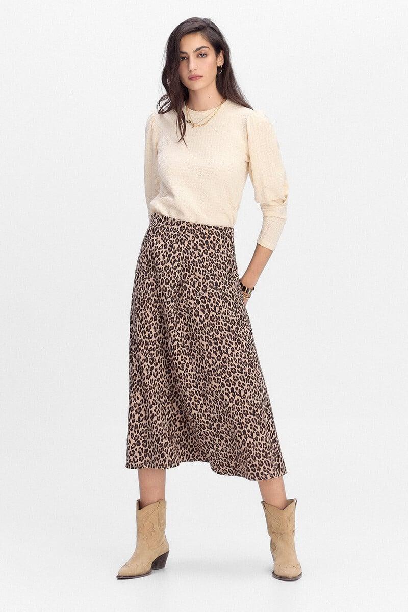 pedro del hierro Falda midi evaséefecto antelina Outlet