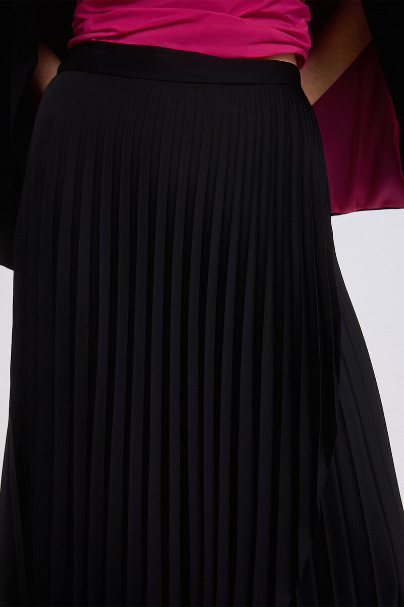 pedro del hierro Falda plisada cruzada Rebajas