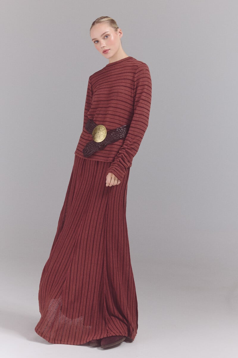 pedro del hierro Falda midi punto Ofertas