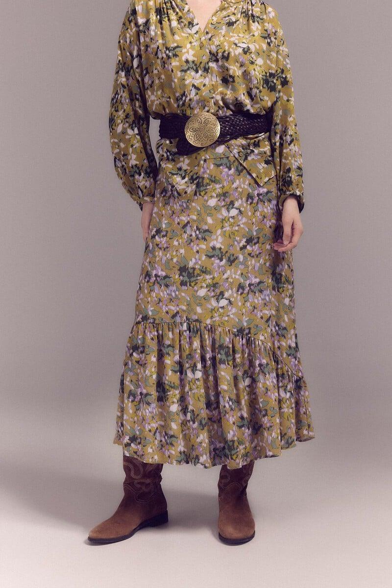 pedro del hierro Falda larga estampada Venta caliente